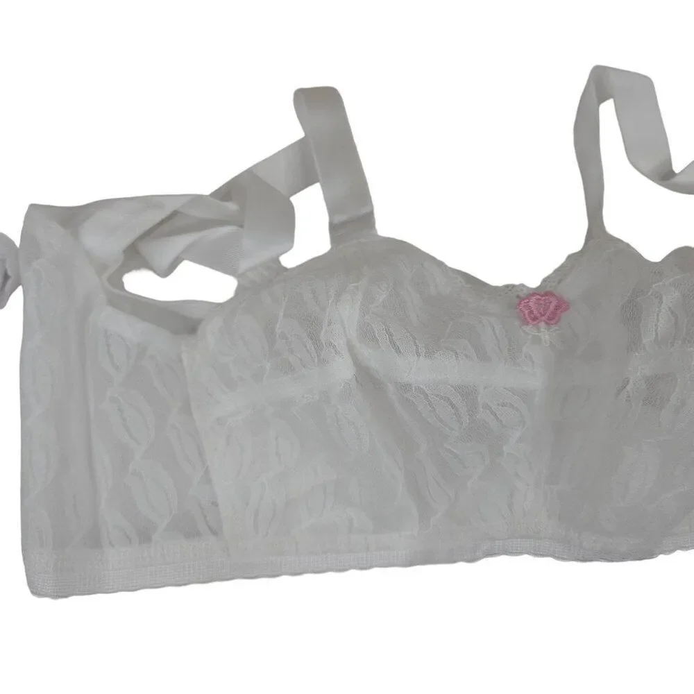 Ardyss Angel Bra White Size 30CC NEW Lot of 2 Wireless Comfort 4 Hooks